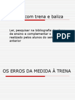 Os Erros Da Medida A Trena