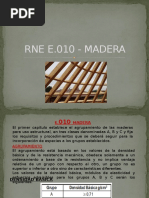 Rne E.010 - Madera