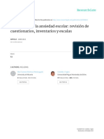 Martinez-Monteagudo Et Al. (2013) - Eval Ansiedad Escolar. Revisión Cuestionarios. Psicología Educativa