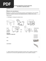 Prueba 1 Basico Ciencias Naturales