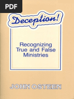 Deception - Recognizing True and False Ministries