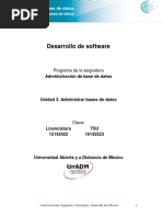 Unidad 3 Administrar Bases de Datos