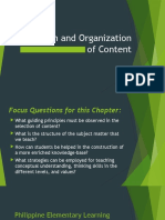 Unit III Chapter II Selection and Organization of Content