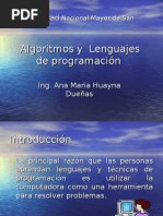 Algoritmos y Lenguajes de Programación