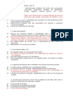 ESAB - Atividades Do Modulo de Gestão de Projeto