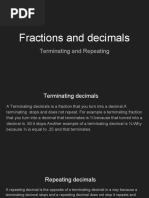 Fractions and Decimals Math Lesson Repeating and Terminating by Ali Hadi