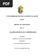 Informe 1 - Tipos de Rocas y Suelos