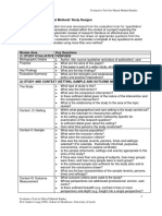 Evaluation Tool For 'Mixed Methods' Study Designs