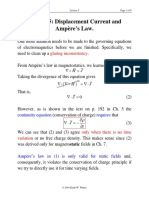 Lecture 5: Displacement Current and Ampère's Law.: Glaring Inconsistency