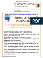 Acertijos de Matemáticas