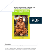 Prasthanathraya Volume-IV Chandogya Upanishad (The Only Edition With Shankaracharya's Commentary