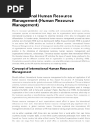 International Human Resource Management (Human Resource Management)