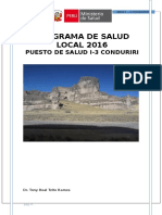 Plan Operativo Institucional Del Puesto Salud Conduriri