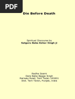 Die Before Death Spiritual Discourse by Baba Kehar Singh Ji 