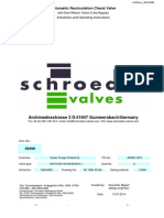 SCHROEDER Automatic Recirculation Check Valve