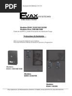 Manual Evax Audio Convencional 24VDC