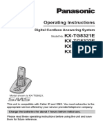 Cordless Manual - Panasonic - KX-TG8321E Operating Instructions