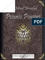 Dreamscarred Press - The Mind Unveiled - Psionic Powers