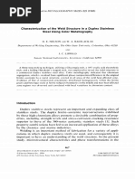 Characterization of The Weld Structure in A Duplex Stainless Steel Using Color Metallography