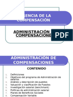 Administracion de Compensaciones