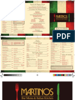 Martinos Menu