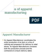 Apparel Manufacturing Process