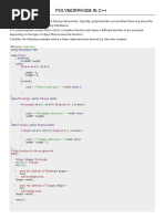 CPP Polymorphism