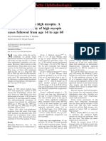 Clinical Features in High Myopia. A Danish Cohort Study of High Myopia Cases Followed From Age 14 To Age 60