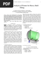 Design and Analysis of Fixture For Heavy Shell Tilting