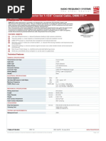 7-16 DIN Male Connector For 1-15/8" Coaxial Cable, OMNI FIT Premium, Straight, O-Ring and Compression Sealing