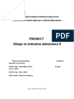 Chimie Proiect Utilaje in Industria Alimentara II