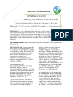 Informe 1 Biomoléculas (Espectrofotometría)