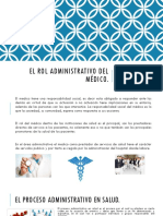 El Rol Administrativo Del Médico