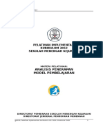 Analisis Penerapan Model Pembelajaran