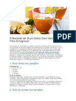 09 Receitas de Suco Detox Com Gengibre para Emagrecer PDF