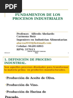 Unidad 1. Procesos Industriales