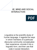 Language, Mind and Social Interaction