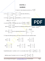 Class XII Assignment - Matrices