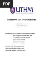 Compression Test of Concrete Cube