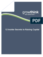 12 Secrets To Raising Capital