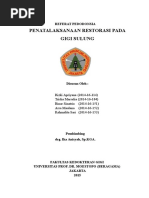 Referat Pedo Kelompok 3 (Penatalaksanaan Restorasi Pada Gigi Sulung) Drg. Ika