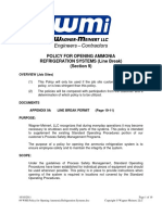 09 WMI-Policy For Opening Ammonia Refrigeration Systems