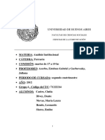 Trabajo Final de Análisis Institucional (Comunicación - UBA)