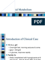 Fatty Acid Metabolism - Clinical Cases Lecture For 2nd Year MBBS by DR Sadia