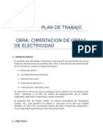 Plan de Trabajo Cimentacion