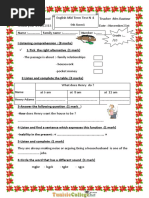 Devoir de Contrôle N°1 - Anglais - 9ème (2012-2013) Mme Sarah Baatour PDF