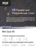 5.5 Parallel and Perpendicular Lines