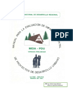 Manual de Evaluación de Impacto Ambiental para Proyectos de Desarrollo Urbano (MEIA-PDU)