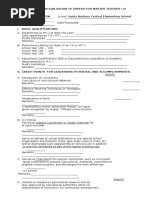 Checklist For Eval of MT