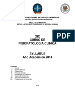 Sillabus 2014 Fisiopatología PDF